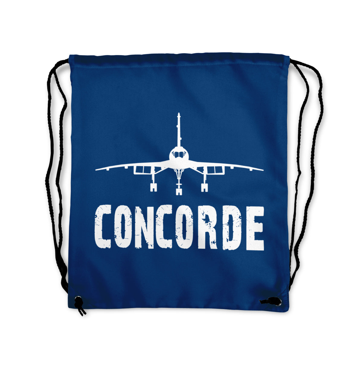 Concorde & Plane Designed Drawstring Bags