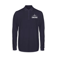 Thumbnail for Concorde & Plane Designed Long Sleeve Polo T-Shirts