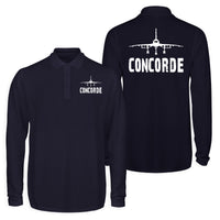 Thumbnail for Concorde & Plane Designed Long Sleeve Polo T-Shirts (Double-Side)