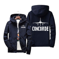 Thumbnail for Concorde & Plane Designed Windbreaker Jackets
