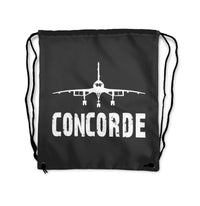 Thumbnail for Concorde & Plane Designed Drawstring Bags