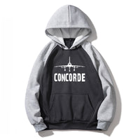 Thumbnail for Concorde & Plane Designed Colourful Hoodies