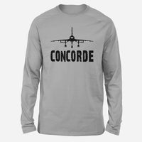 Thumbnail for Concorde & Plane Designed Long-Sleeve T-Shirts