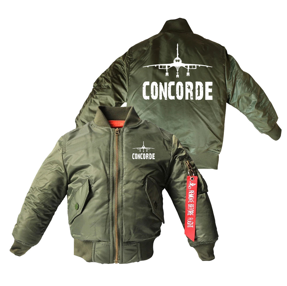 Concorde & Plane Designed Children Bomber Jackets