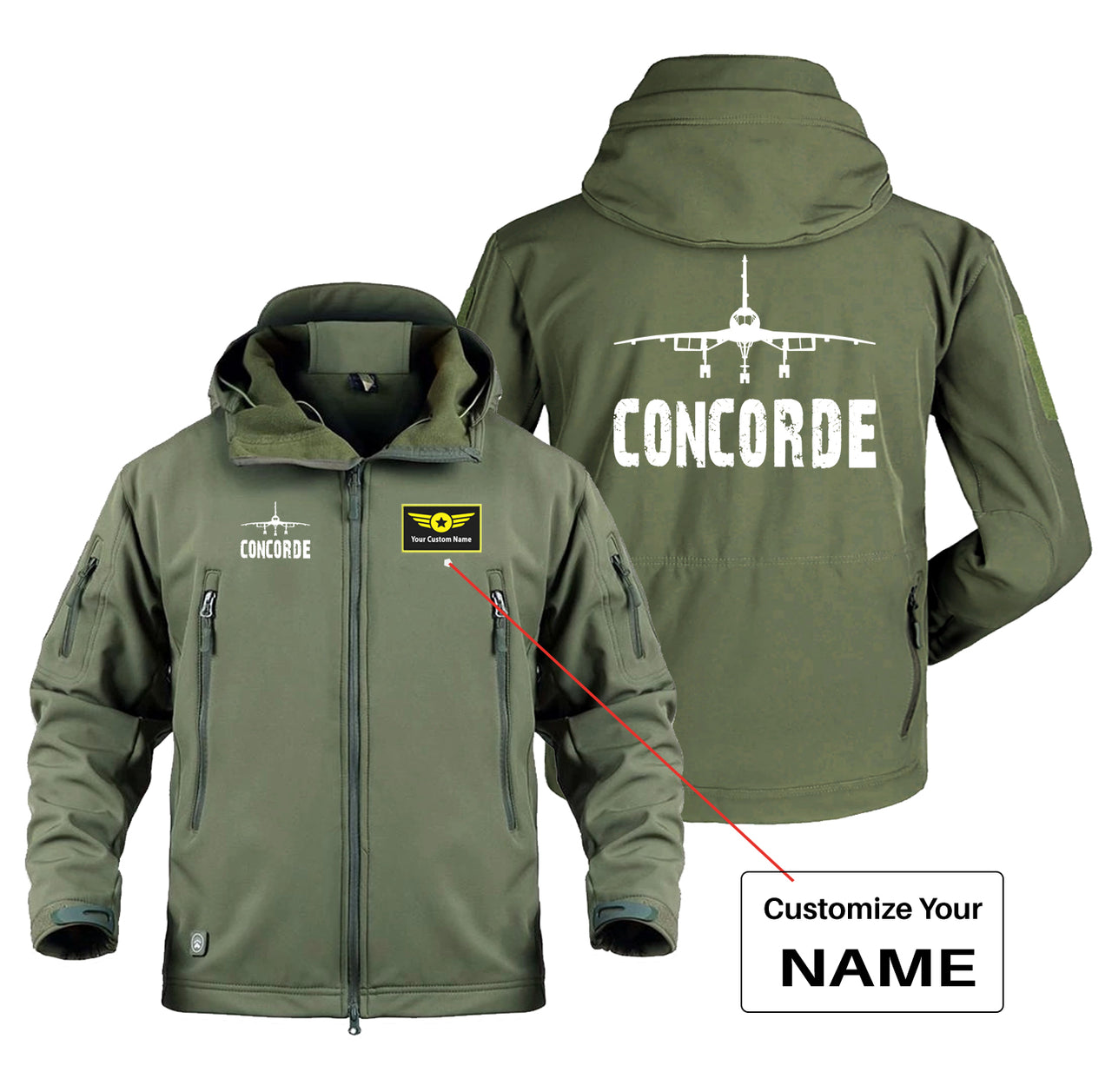 Concorde & Plane Designed Military Jackets (Customizable)