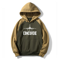 Thumbnail for Concorde & Plane Designed Colourful Hoodies