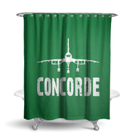 Thumbnail for Concorde & Plane Designed Shower Curtains
