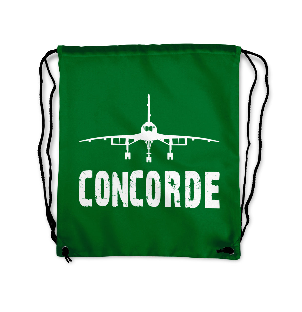 Concorde & Plane Designed Drawstring Bags