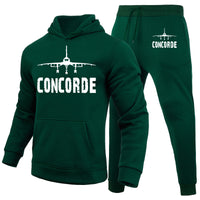 Thumbnail for Concorde & Plane Designed Hoodies & Sweatpants Set