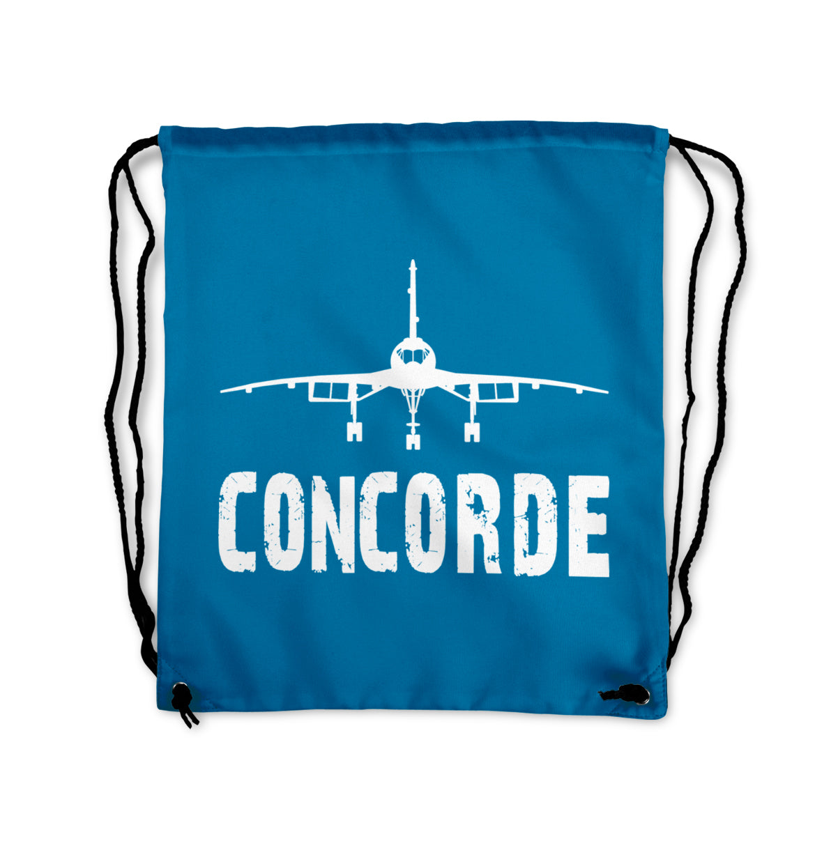 Concorde & Plane Designed Drawstring Bags