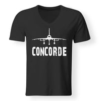 Thumbnail for Concorde & Plane Designed V-Neck T-Shirts