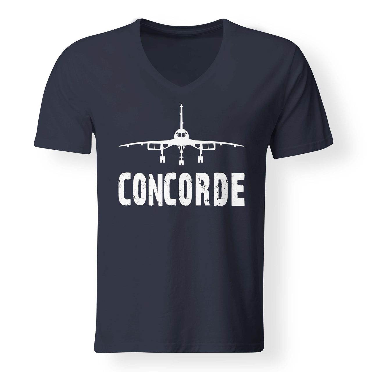 Concorde & Plane Designed V-Neck T-Shirts