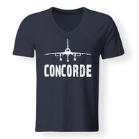 Thumbnail for Concorde & Plane Designed V-Neck T-Shirts
