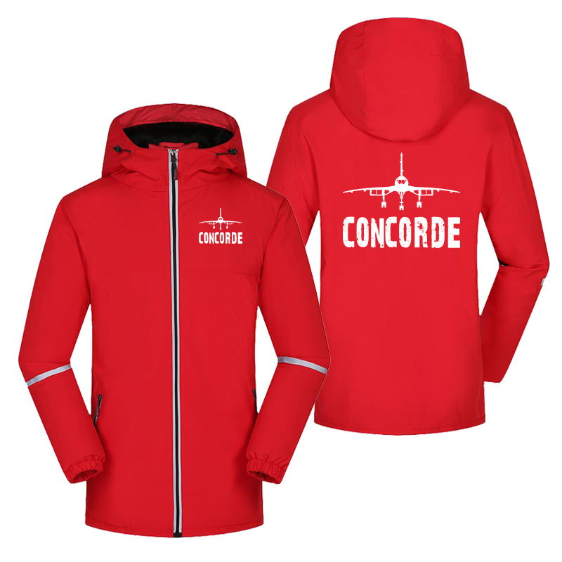 Concorde & Plane Designed Rain Coats & Jackets