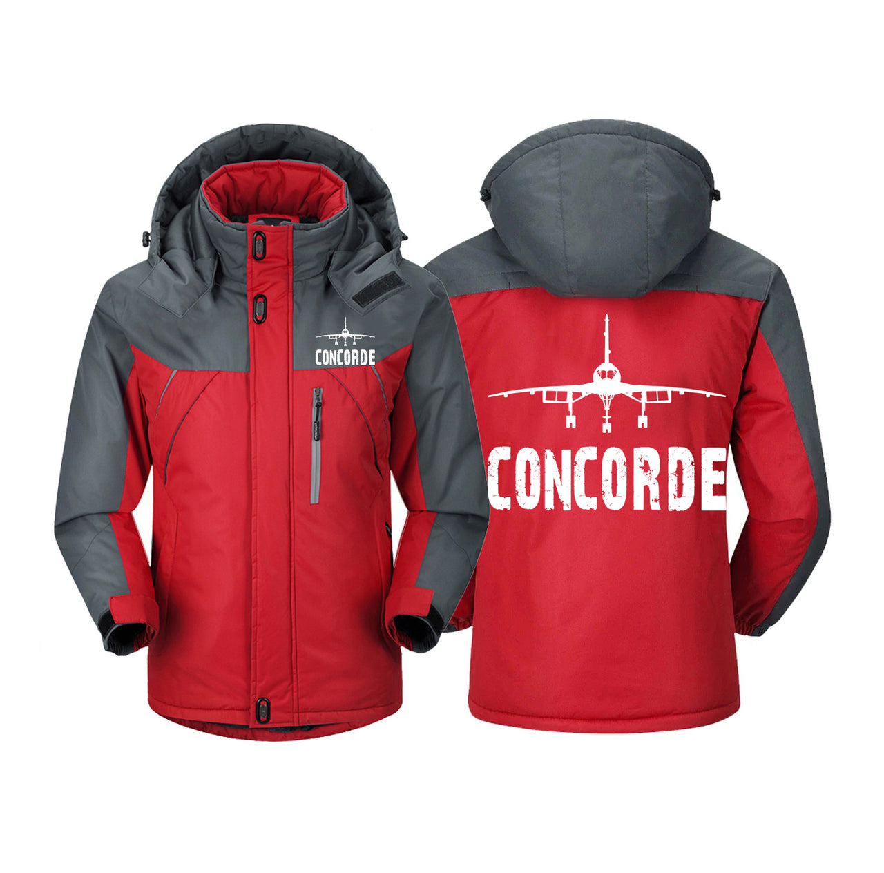 Concorde & Plane Designed Thick Winter Jackets
