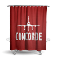 Thumbnail for Concorde & Plane Designed Shower Curtains