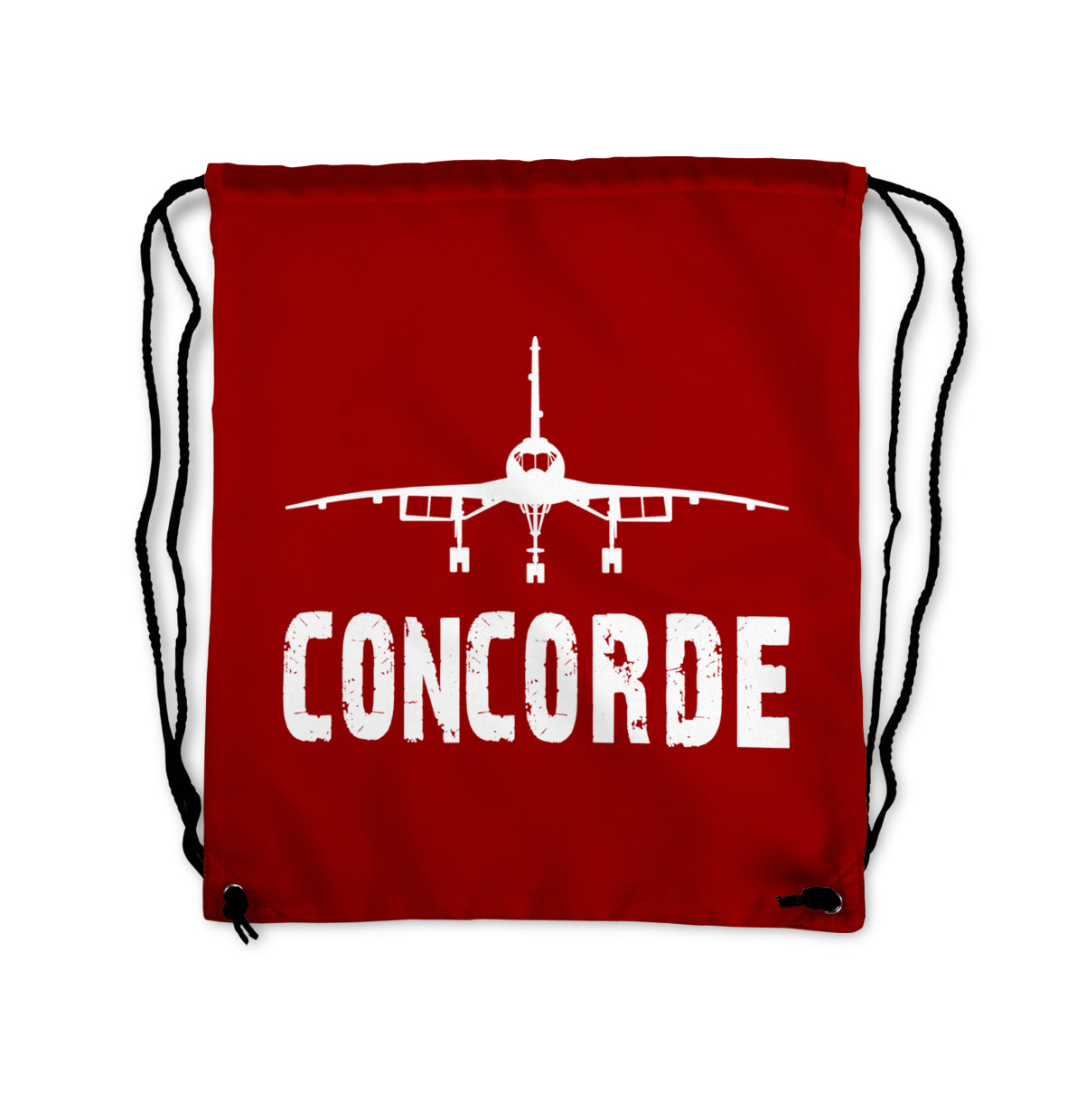 Concorde & Plane Designed Drawstring Bags