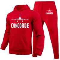 Thumbnail for Concorde & Plane Designed Hoodies & Sweatpants Set