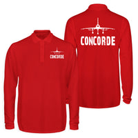 Thumbnail for Concorde & Plane Designed Long Sleeve Polo T-Shirts (Double-Side)