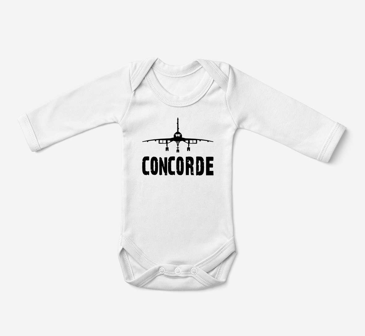 Concorde & Plane Designed Baby Bodysuits