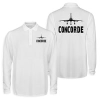 Thumbnail for Concorde & Plane Designed Long Sleeve Polo T-Shirts (Double-Side)