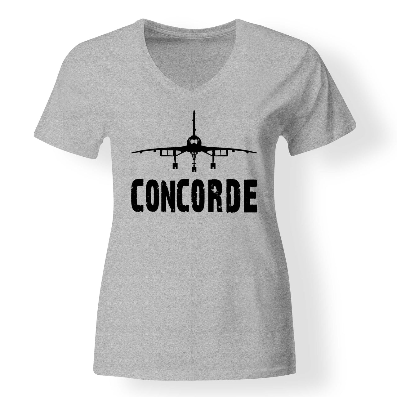 Concorde & Plane Designed V-Neck T-Shirts
