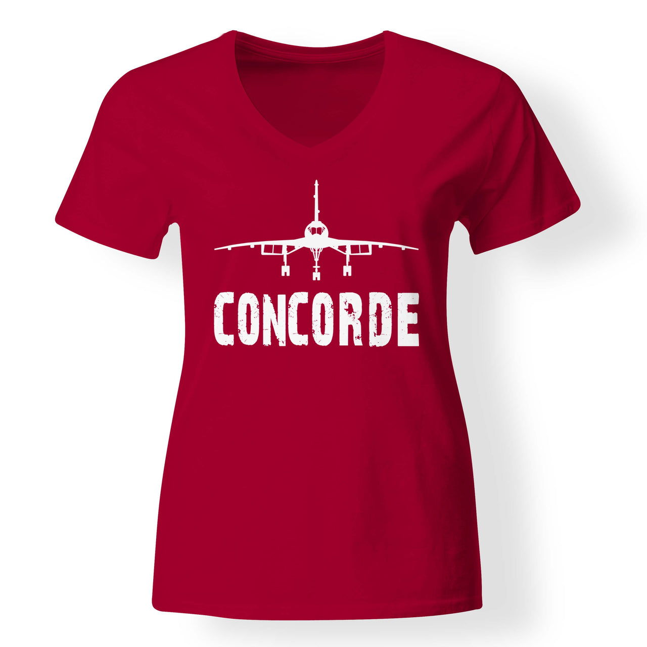 Concorde & Plane Designed V-Neck T-Shirts
