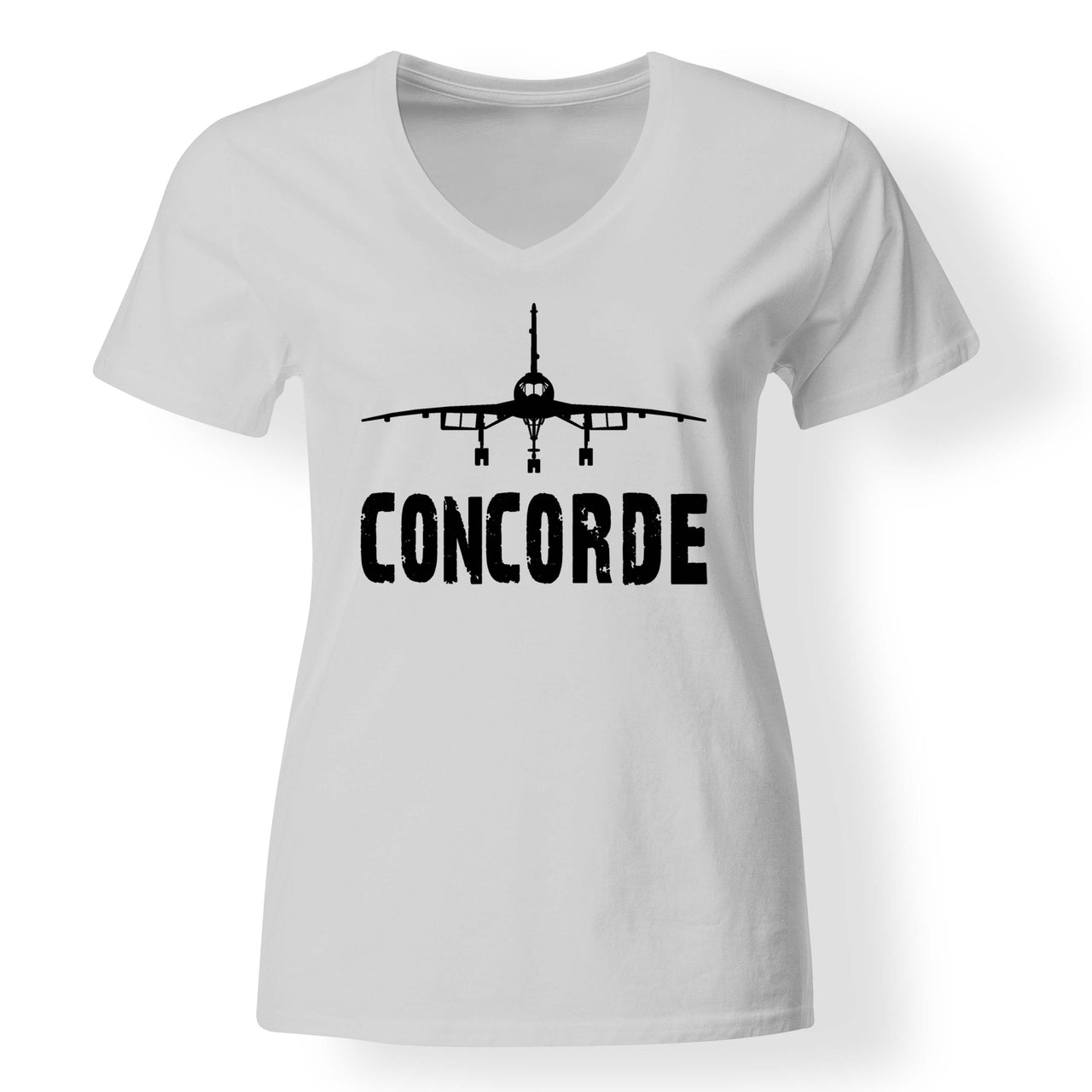 Concorde & Plane Designed V-Neck T-Shirts