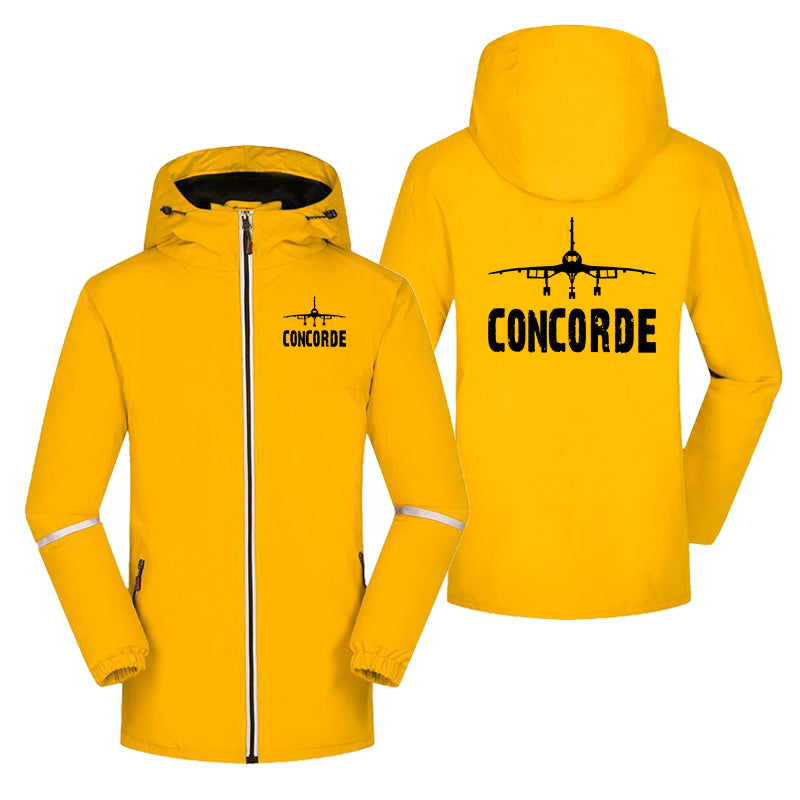 Concorde & Plane Designed Rain Coats & Jackets