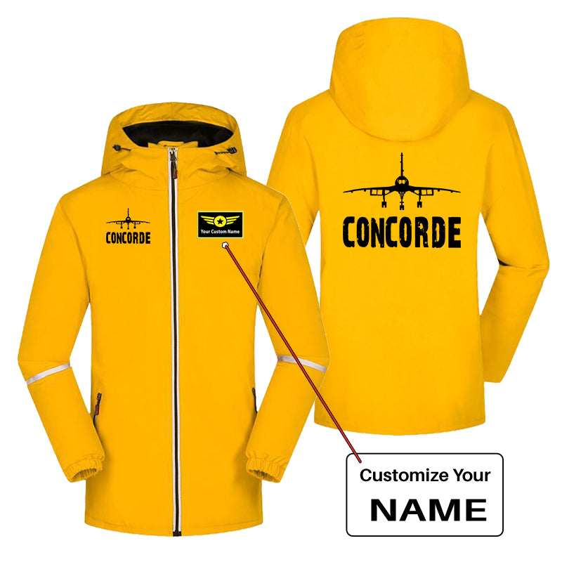 Concorde & Plane Designed Rain Coats & Jackets