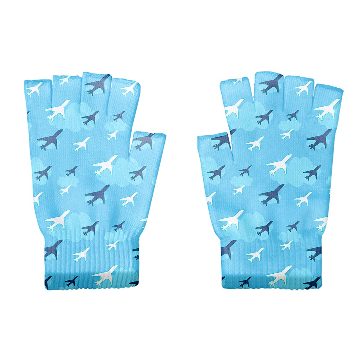 Cool & Super Airplanes Designed Cut Gloves