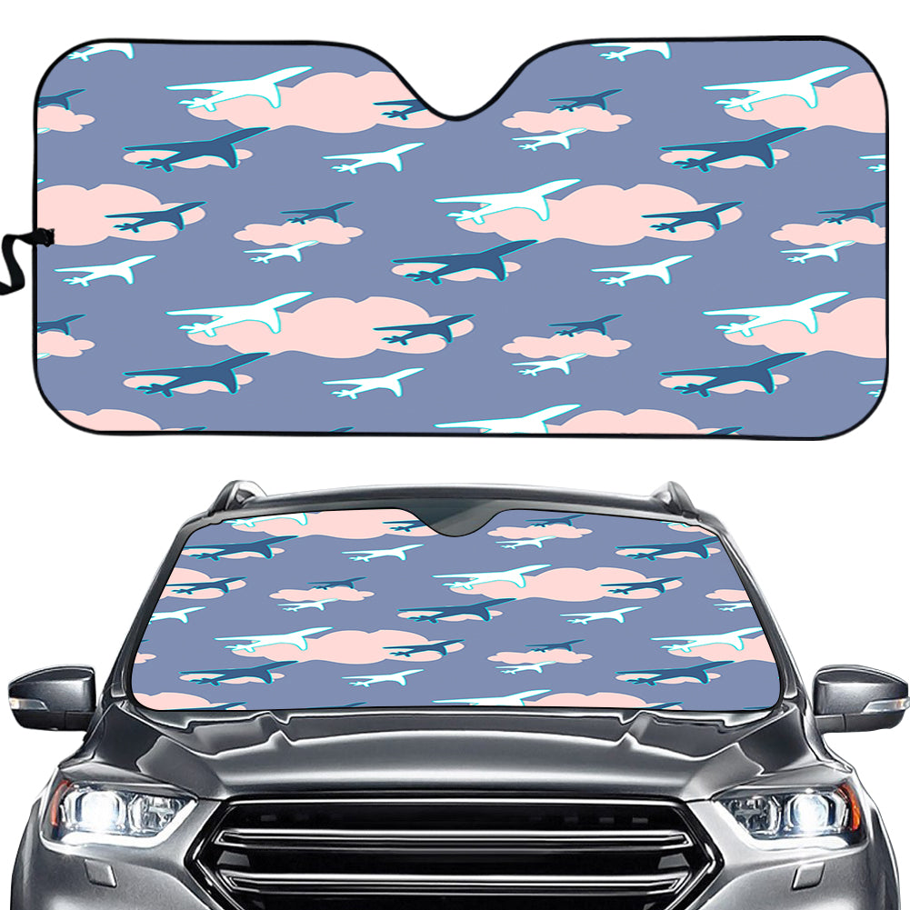 Cool & Super Airplanes (Vol2) Designed Car Sun Shade