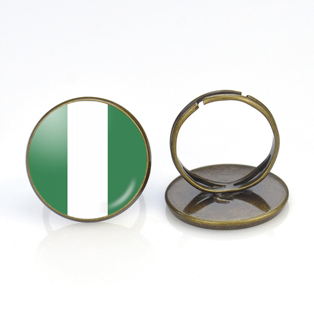 Nigeria Flag Designed Rings