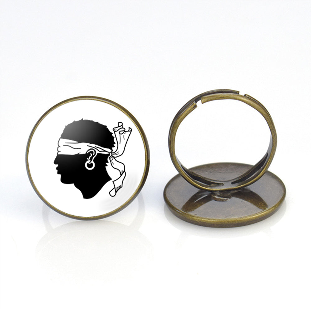 Corsica Flag Designed Rings