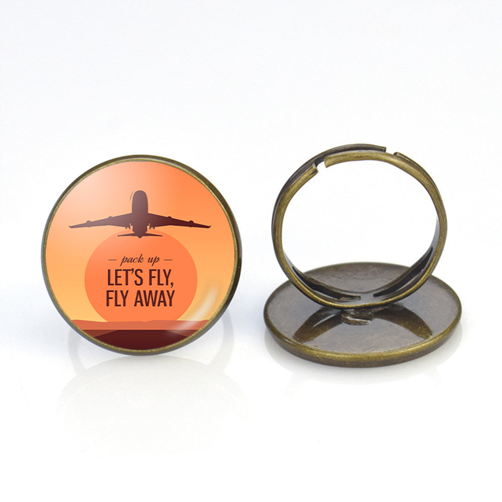 Let's Fly Away Designed Rings