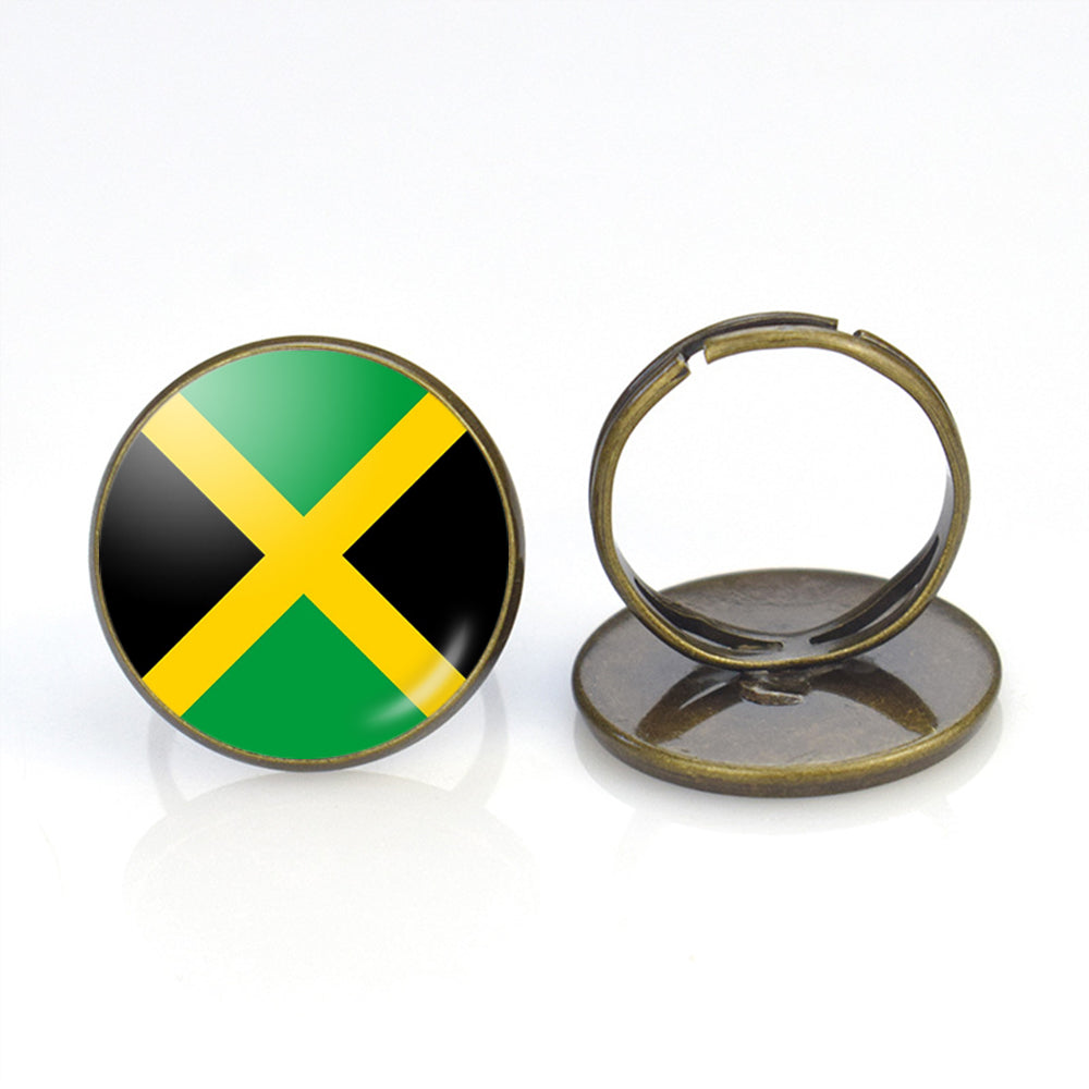 Jamaica Flag Designed Rings