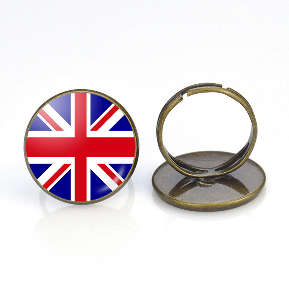 UK Flag Designed Rings