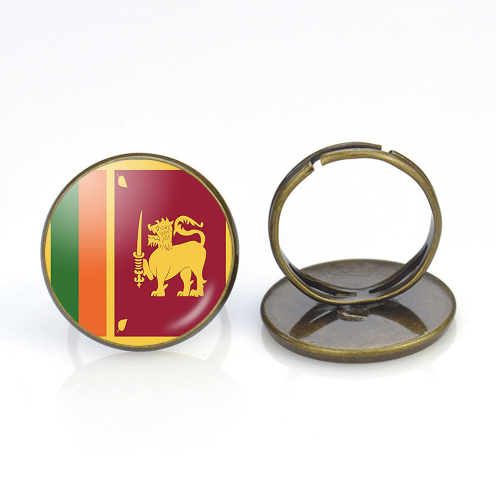Sri Lanka Flag Designed Rings