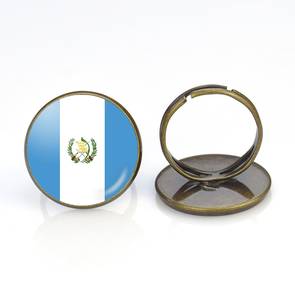 Guatemala Flag Designed Rings