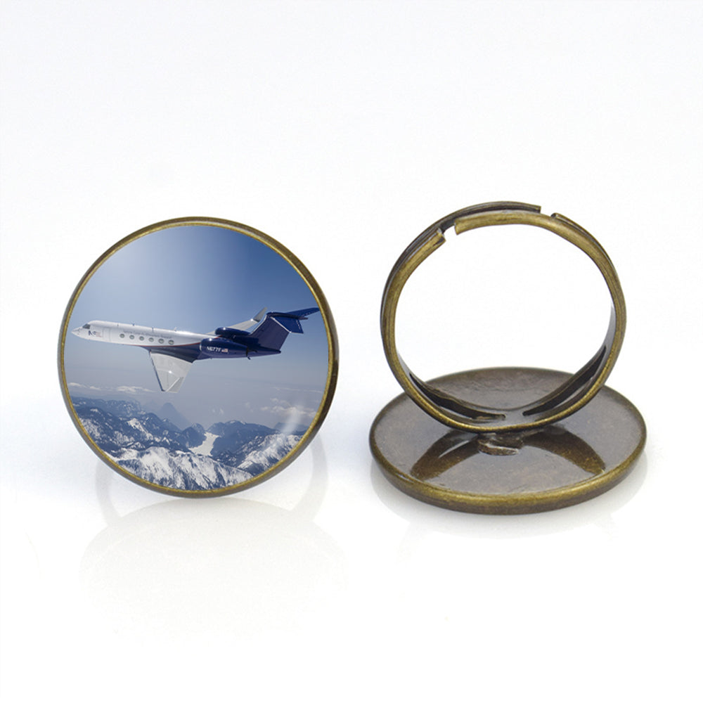 Cruising Gulfstream Jet Designed Rings