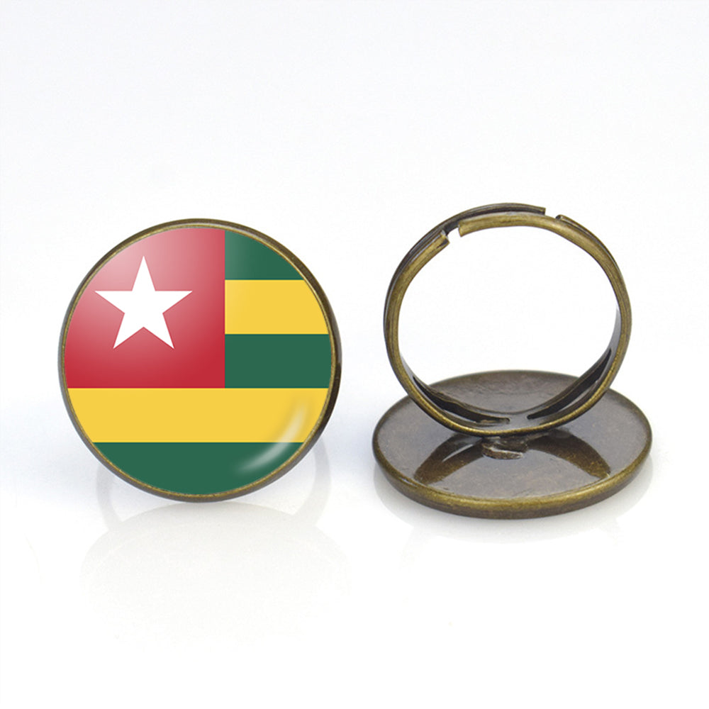 Togo Flag Designed Rings