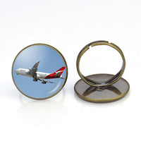 Thumbnail for Departing Qantas Boeing 747 Designed Rings