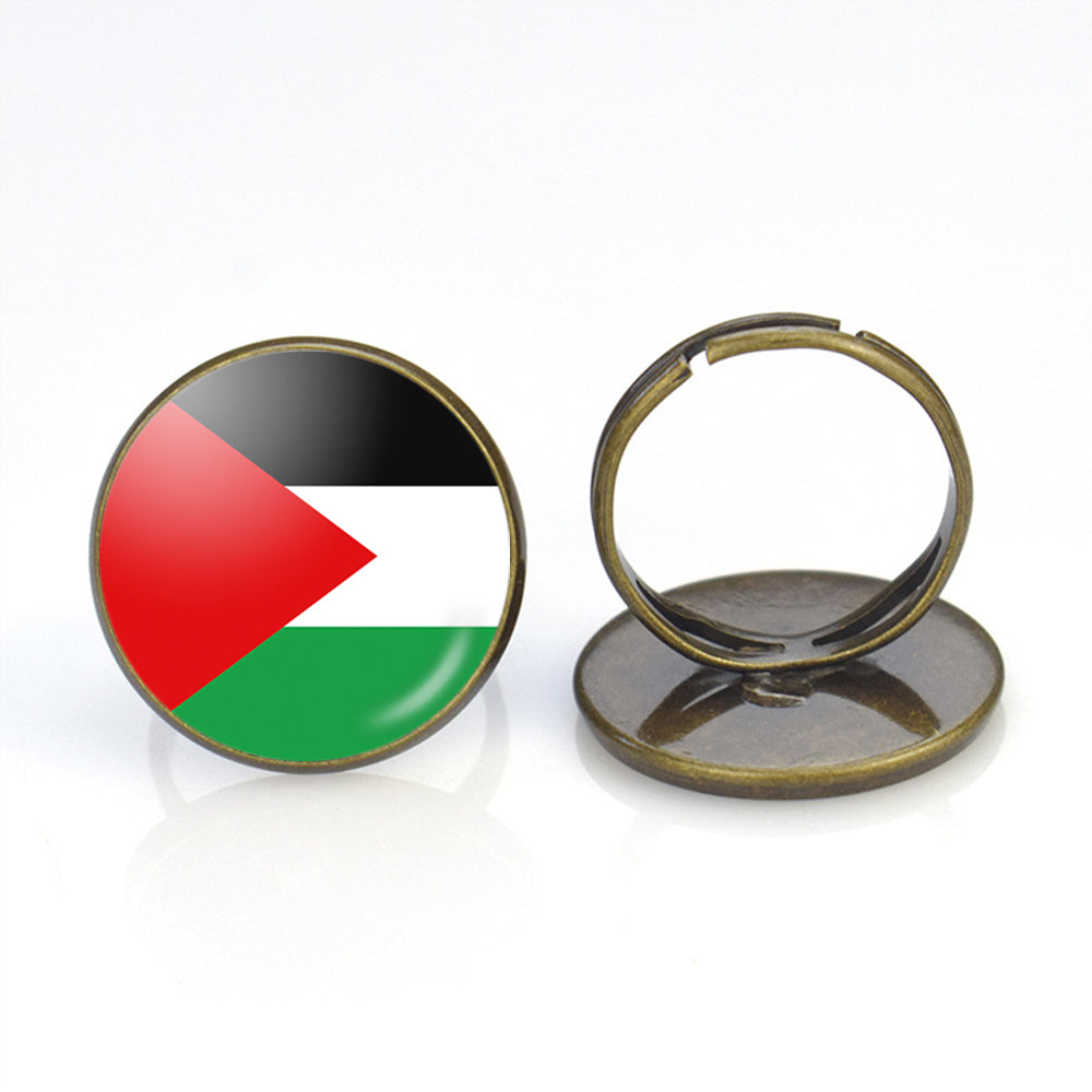 Palestine Flag Designed Rings