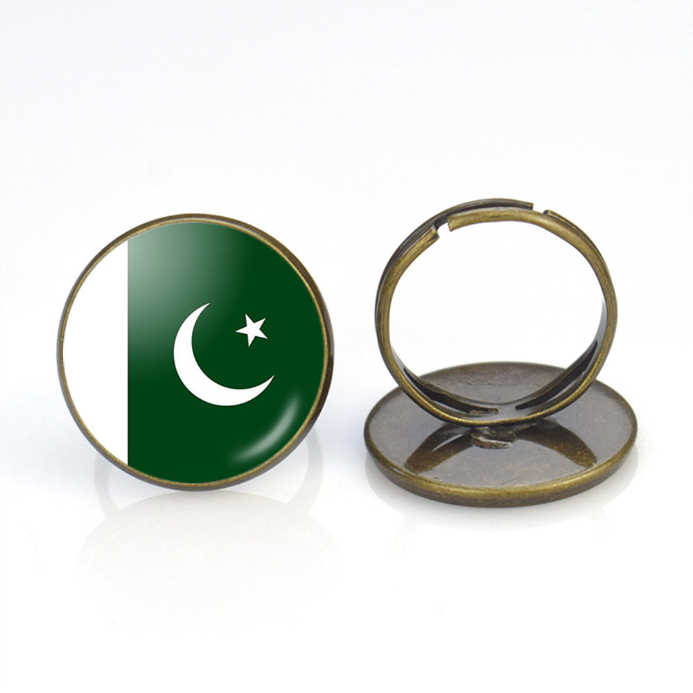 Pakistan Flag Designed Rings