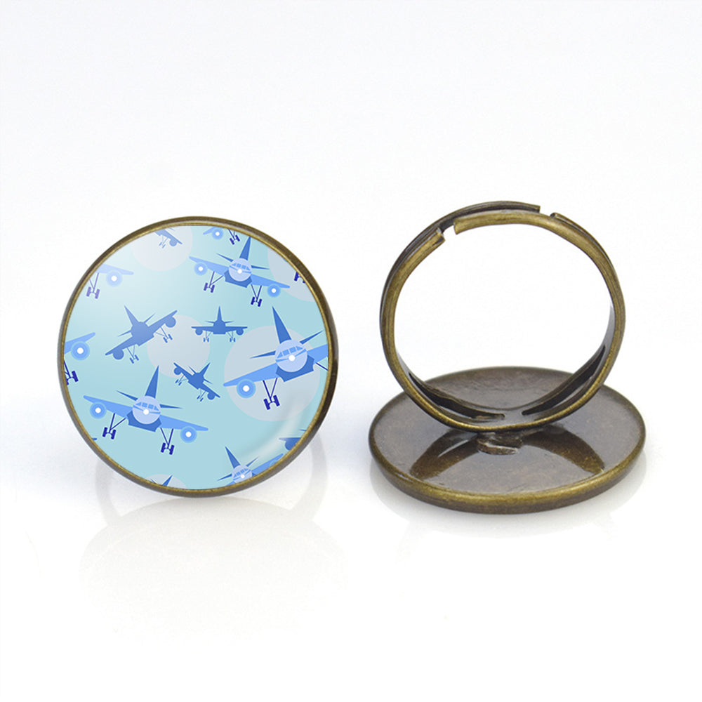 Super Funny Airplanes Designed Rings