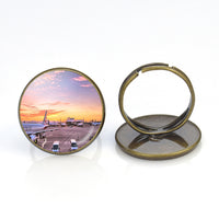 Thumbnail for Airport Photo During Sunset Designed Rings