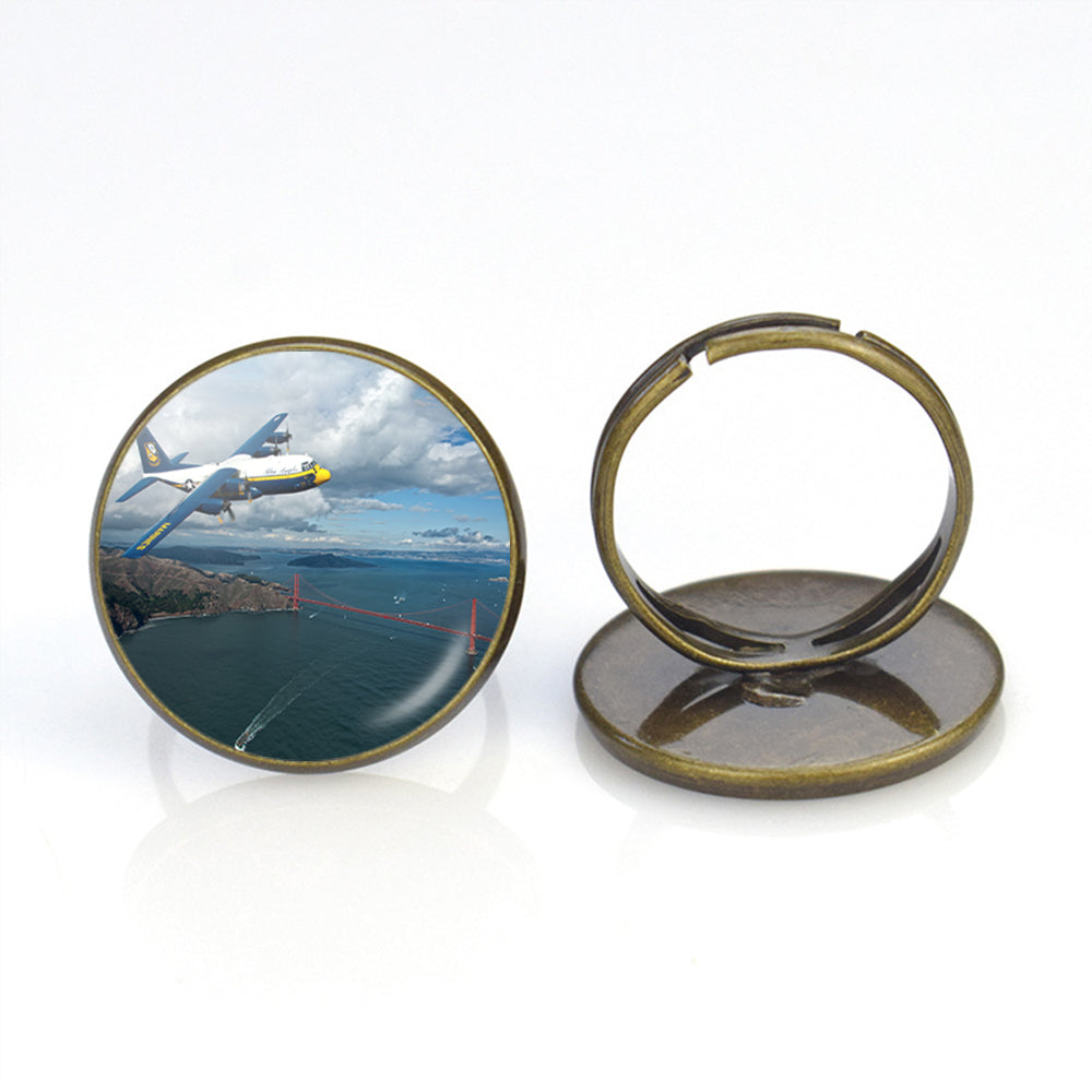 Blue Angels & Bridge Designed Rings