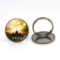 Thumbnail for Ready for Departure Passanger Jet Designed Rings