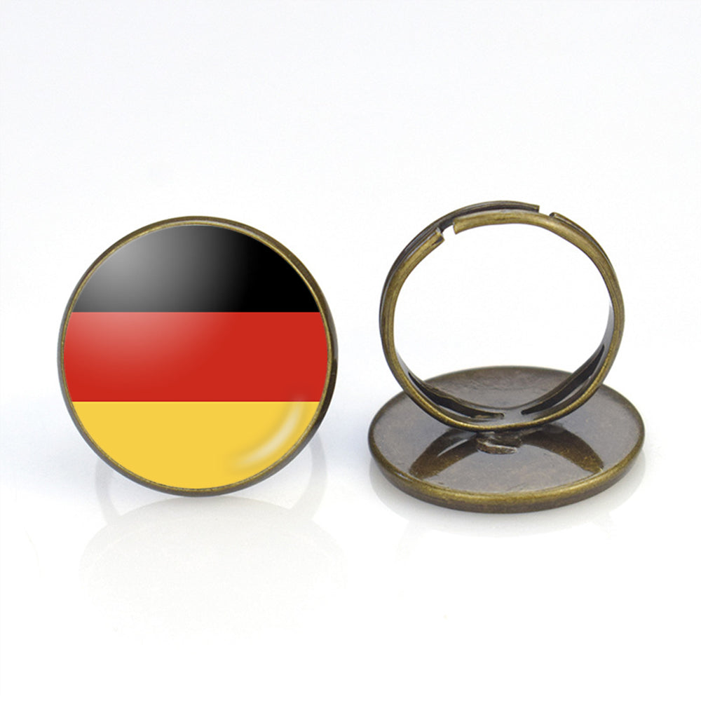 Germany Flag Designed Rings