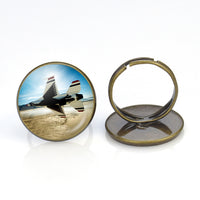 Thumbnail for Turning Right Fighter Jet 16 Designed Rings
